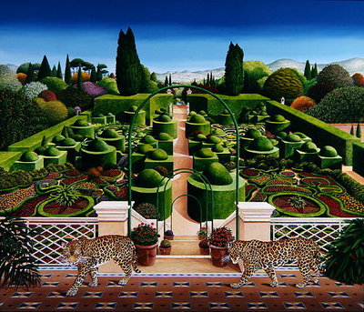 Fine Art Print of Italian Garden, 1987 by Anthony Southcombe