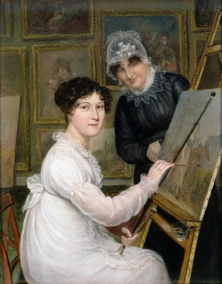 Fine Art Print of The Artist and her Mother by Rolinda Sharples