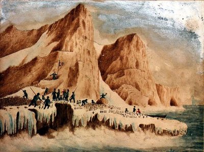 Possession Island, Victoria Land, 11th January 1841 by John Edward Davis - print