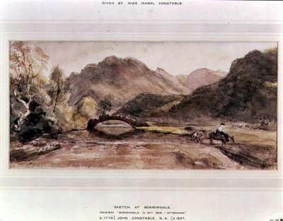 Sketch of Borrowdale, 1806, Afternoon by John Constable - print