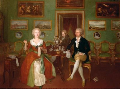 View of a drawing room, 1780 by Anonymous - print