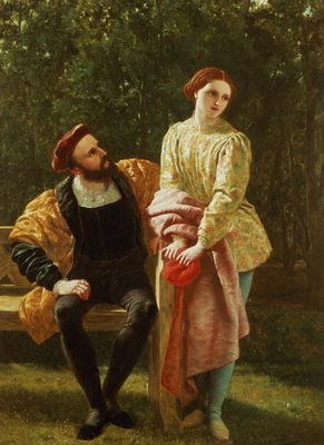 Orsino and Viola by Frederick Richard Pickersgill - print