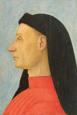 Portrait of a Young Man (oil on panel) by Giovanni Bellini - print