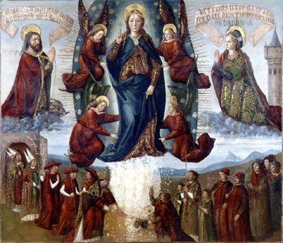 The Miracle of the Snow, late 15th century by Hispano-Netherlandish School - print