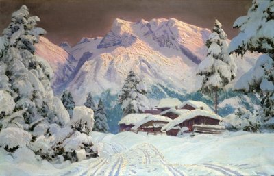 Hocheisgruppe, Austria (oil) by Alwin Arnegger - print