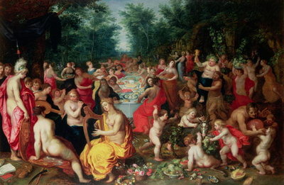 Feast of the Gods by Hendrik van the Elder Balen - print