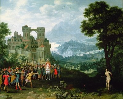 The Martyrdom of St. Sebastian (oil on canvas) by Pieter Schoubroeck - print