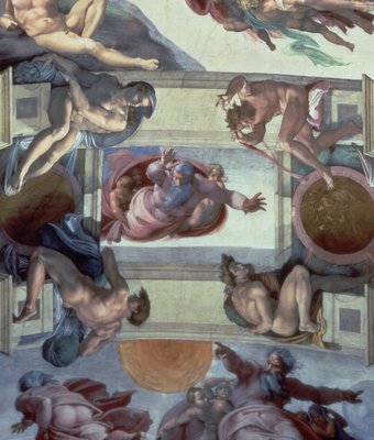 Fine Art Print of Sistine Chapel Ceiling by Michelangelo Buonarroti