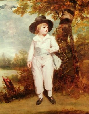 John Charles Spencer, Viscount Althorp, 1786 (oil on canvas) by Sir Joshua Reynolds - print