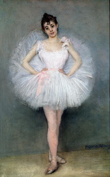 Portrait of a Young Ballerina by Pierre Carrier-Belleuse - print