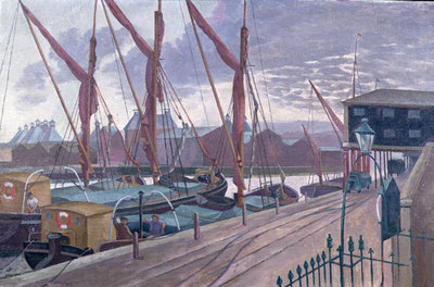 Ipswich Docks by John Northcote Nash - print