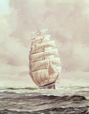 English wool clipper by Anonymous - print