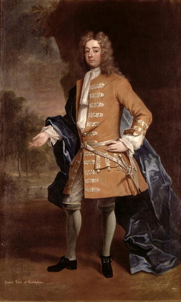 Francis, Earl of Godolphin (1678-1766) (son-in-law to the Duke of Marlborough) (1650-1722) by Anonymous - print