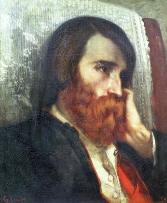 Portrait of Alfred Bruyas (oil on canvas) by Gustave Courbet - print