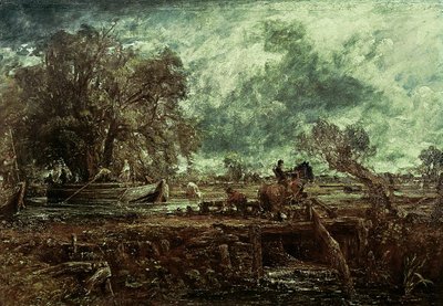 Study for The Leaping Horse, c.1825 (oil on canvas) by John Constable - print