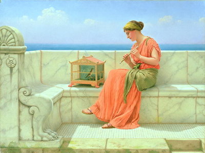 Sweet Sounds, 1918 (oil on canvas) by John William Godward - print