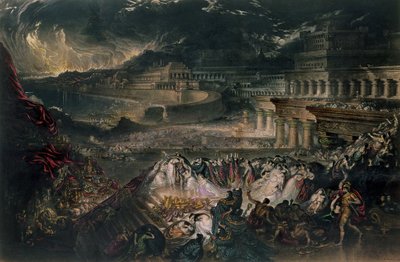 The Fall of Nineveh (print) by John Martin - print