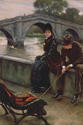 Richmond Bridge, c.1878 by James Jacques Joseph Tissot - print