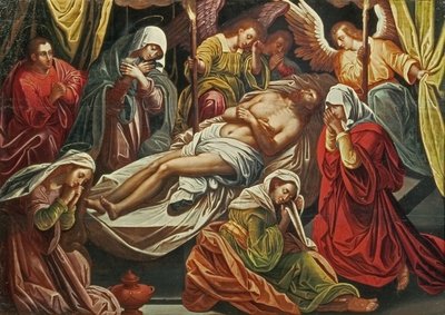 Entombment of Christ, Villabranca (panel) by Flemish School - print