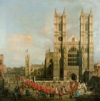 Procession of the Knights of the Bath by Canaletto - print