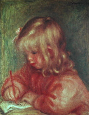 Child Drawing, 1905 by Pierre Auguste Renoir - print