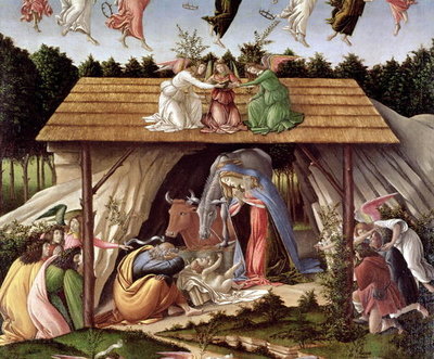 Fine Art Print of Mystic Nativity, 1500 by Sandro Botticelli