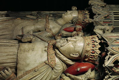 Effigy of Henry IV (1367-1413) on his Tomb in Canterbury Cathedral (marble) by English School - print