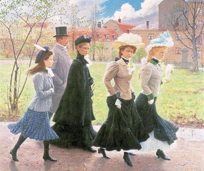 Female pupils for Confirmation by Tryggelin - print