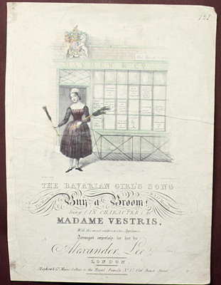 Bavarian Girls Song by Maxim Gouci, song sheet, c.1835 by Anonymous - print