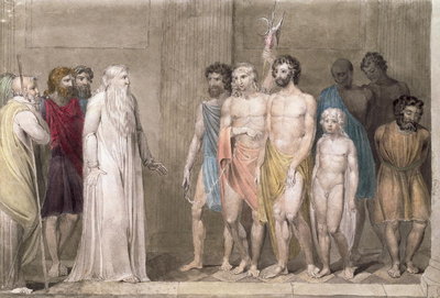 St. Gregory and the British Captives by William Blake - print