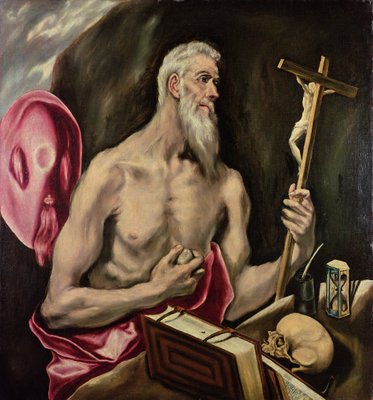 St. Jerome (oil on canvas) by El Greco - print