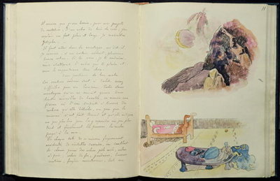 Pages from 'Noa Noa', 1893-94 by Paul Gauguin - print