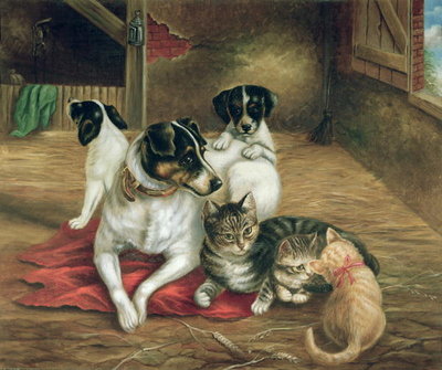 Stable friends by English School - print