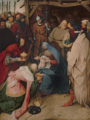 The Adoration of the Kings, 1564 (oil on panel) by Pieter the Elder Bruegel - print