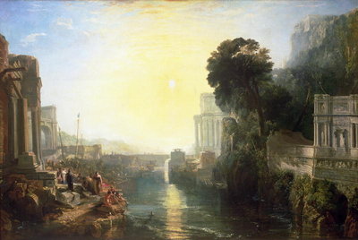Dido building Carthage, or The Rise of the Carthaginian Empire, 1815 (oil on canvas) by Joseph Mallord William Turner - print