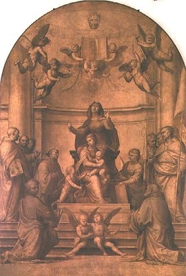 St. Anne (sepia altarpiece) by Fra Bartolommeo - print