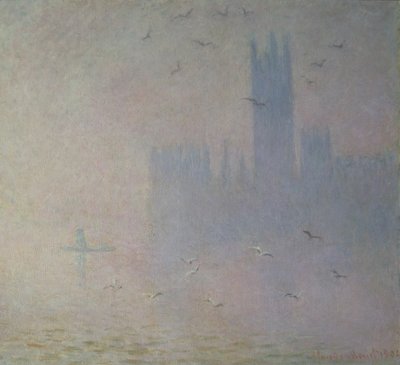 Seagulls over the Houses of Parliament, 1904 by Claude Monet - print