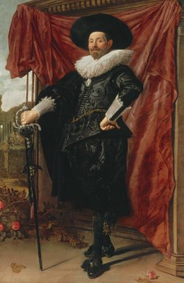 Willem Van Heythuyzen, c.1625 (oil on canvas) by Frans Hals - print