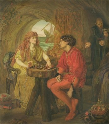 The Tempest (oil on canvas) by Lucy Madox Brown - print