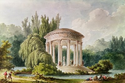 Temple of Love, Petit Trianon (w/c) by Anonymous - print