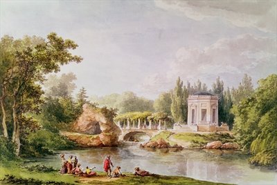 The Belvedere, Petit Trianon (w/c) by Anonymous - print