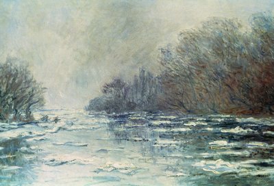 The Break up at Vetheuil, c.1883 (oil on canvas) by Claude Monet - print