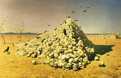 An Allegory of the 1871 War, 1871 (oil on canvas) by Vasili Vasilievich Vereshchagin - print