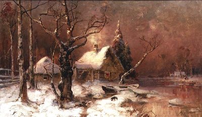 Winter Landscape by Julius Sergius Klever - print