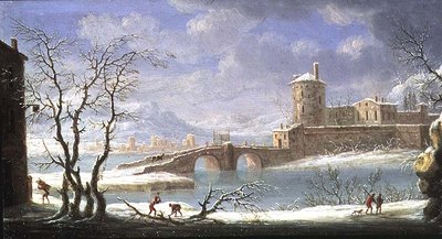 Winter Scene by Orazio Grevenbroeck - print