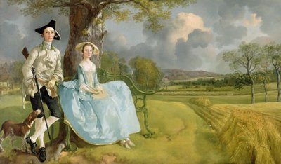 Mr and Mrs Andrews, c.1748-9 (oil on canvas) by Thomas Gainsborough - print