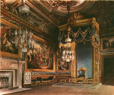 The King's Audience Chamber, Windsor Castle from Pyne's 'Royal Residences', 1818 by William Henry Pyne - print