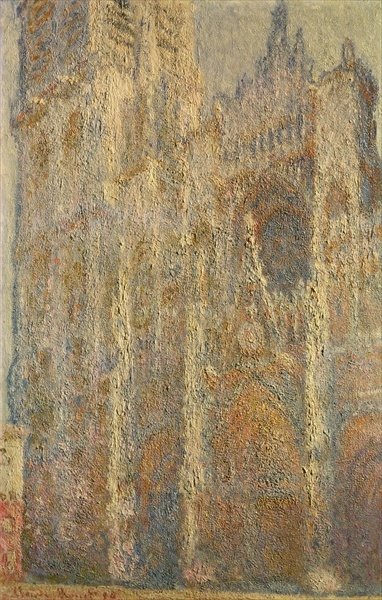 Rouen Cathedral, Midday, 1894 (oil on canvas) by Claude Monet - print