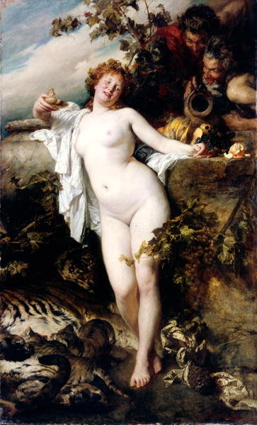 Bacchante by Gyula Benczur - print