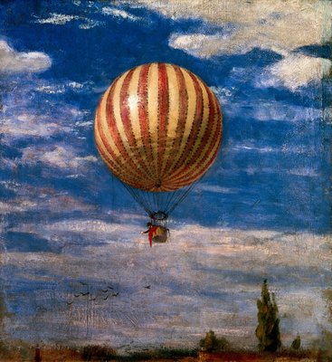 The Balloon, 1878 (oil on canvas) by Pal Szinyei Merse - print